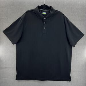 Ben Hogan Performance Men's Black Stretch‎ Short Sleeve Polo Shirt Size 2XL